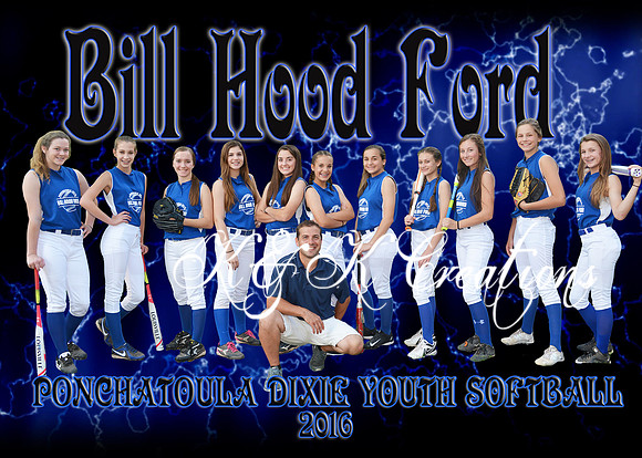 5X7 TEAM BILL HOOD FORD 13-18 GIRLS