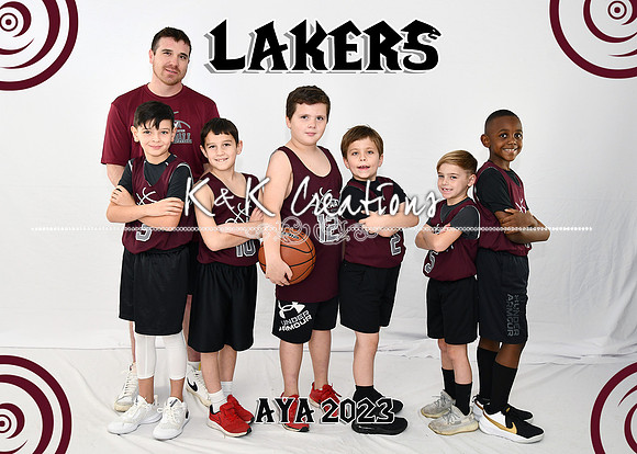 5X7 LAKERS B7-8 BRENNAN TEAM