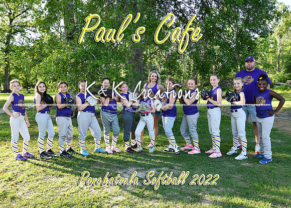 5x7 9 10 girls Pauls Cafe team