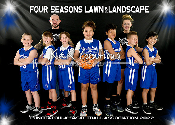 5x7 9-10 boys FOUR SEASONS team