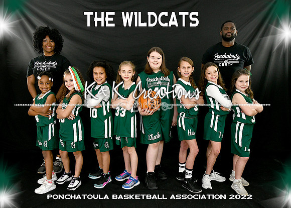 5x7 7-8 girls THE WILDCATS team