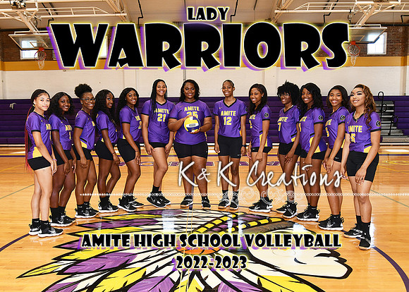 5X7 AMITE HIGH VOLLEYBALL TEAM