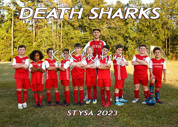 5X7 DEATH SHARKS TEAM