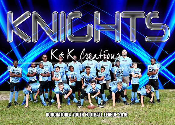 5X7 KNIGHTS FOOTBALL TEAM 2019