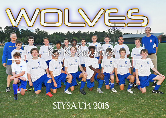 5X7 14U WOLVES JOSH HARRELSON TEAM