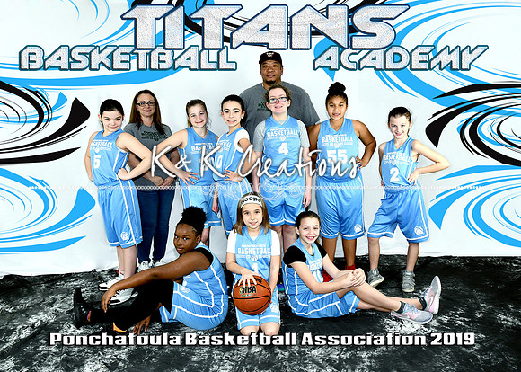 5x7 Girls 9-11 TITANS BASKETBALL ACADEMY TEAM