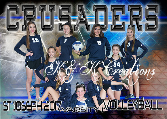 5X7 VARSITY 1 VOLLEYBALL SJS TEAM PICTURE