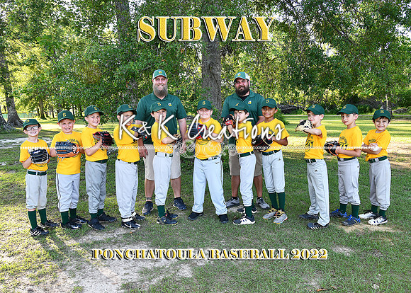 5X7 7 8 SUBWAY TEAM
