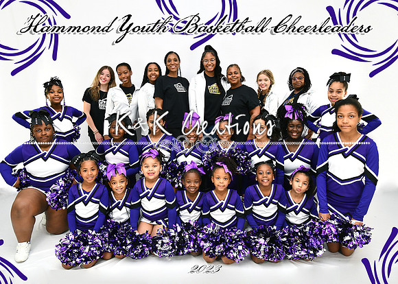 5x7 hyb cheerleaders team
