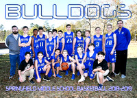 Springfield Middle Basketball Boys 2018