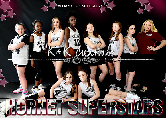 5X7 GIRLS 11-13 #2 HORNET SUPERSTARS TEAM