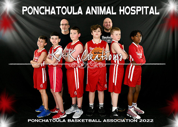 5x7 11-12 Boys Ponchy Animal hospital team
