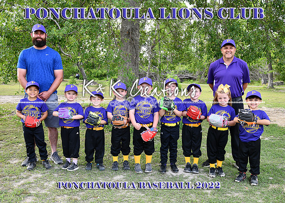 5X7 LIONS CLUB TBALL TEAM