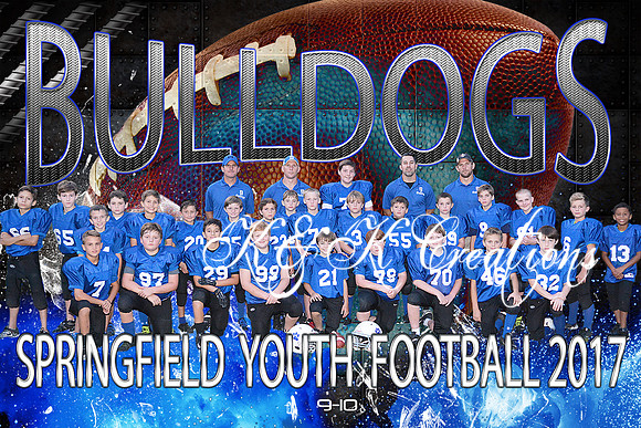 8X12 9-10 football team SYF 2017