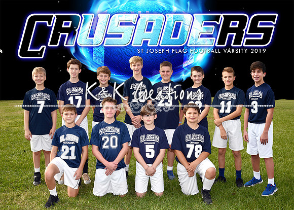 5x7 varsity flag football sjs team