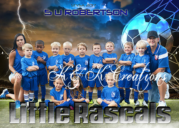 5X7 5U ROBERTSON LITTLE RASCALS TEAM