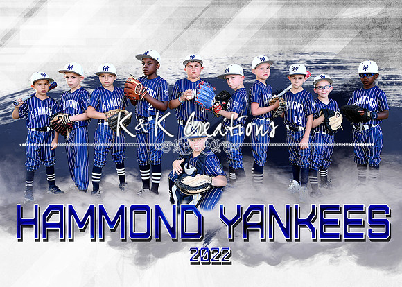 5X7 HAMMOND YANKEES 7U TEAM