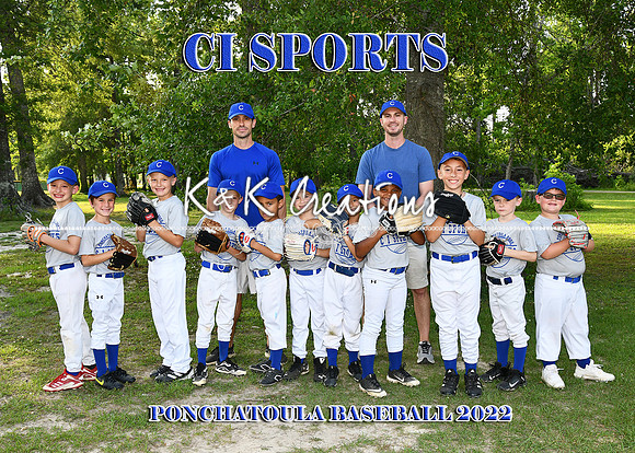 5X7 7 8 CI SPORTS TEAM
