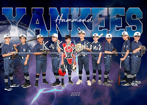 5x7 yankees team