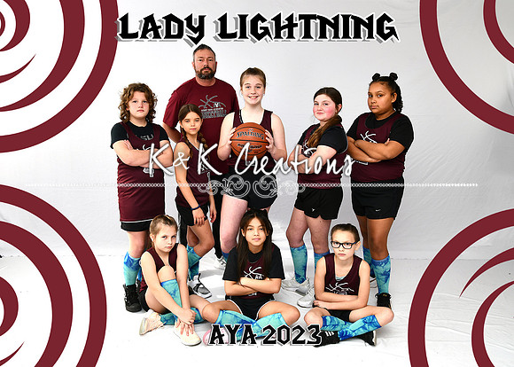 5X7 LADY LIGHTNING VERNON TEAM