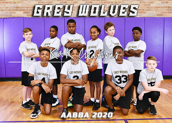 5X7 GREY WOLVES TEAM