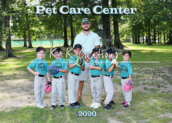5x7 tball pet care center team