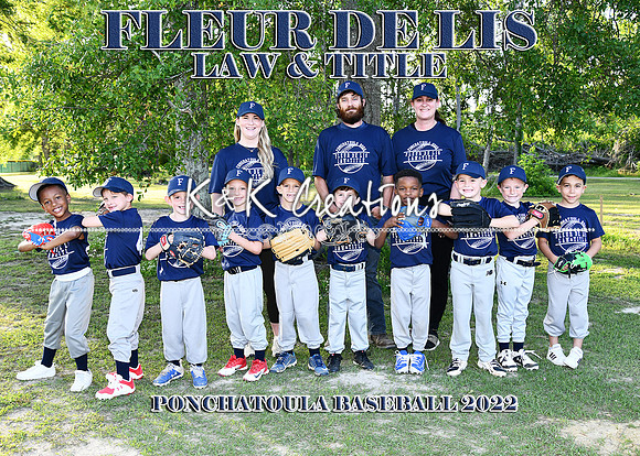 5X7 6BOYS FLEUR DE LIS TEAM