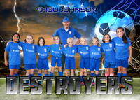 5x7 9-10U JOHNSON DESTROYERS stysa team