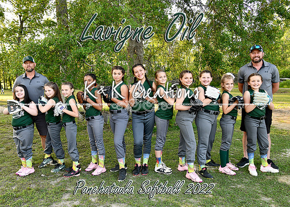5x7 9-10 girls Lavigne Oil team