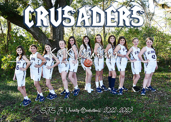 5x7 sjs jv basketball girls team