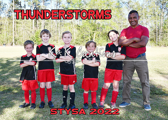 5X7 THUNDERSTORMS COACH MAURICE TEAM