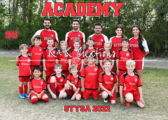 5X7 9U ACADEMY TEAM
