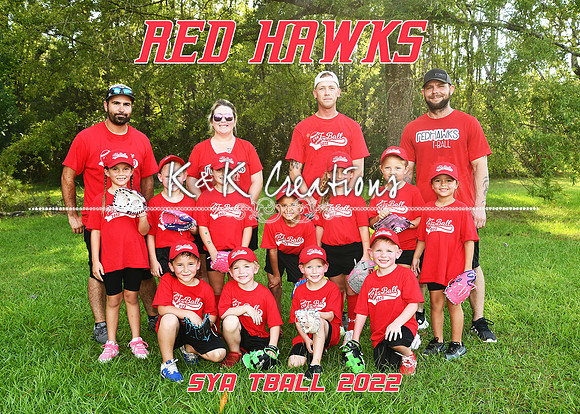 5x7red hawks team