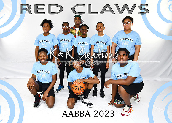 5X7 RED CLAWS TEAM