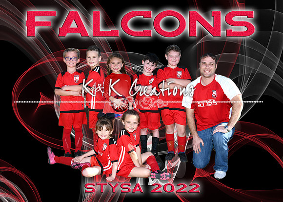 5X7 FALCONS SAL PRESCIA TEAM
