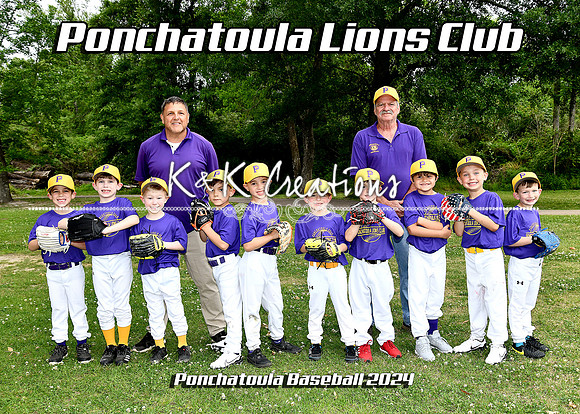 5x7 Ponchy Lions Club 6cp team
