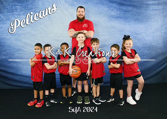 5x7 pelicans team