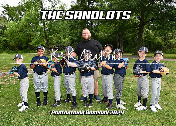 5x7 the sandlots 6cp boys team