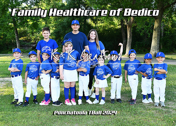 5X7 FAMILY HC OF BEDICO TBALL TEAM