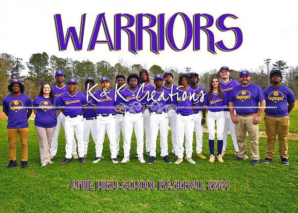 5X7 AMITE HIGH BASEBALL TEAM