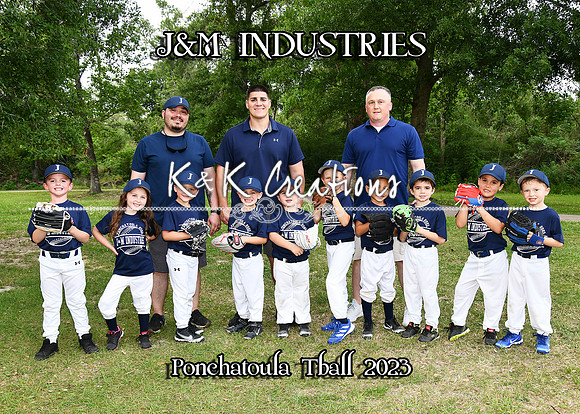 5X7JM INDUSTRIES TBALL TEAM