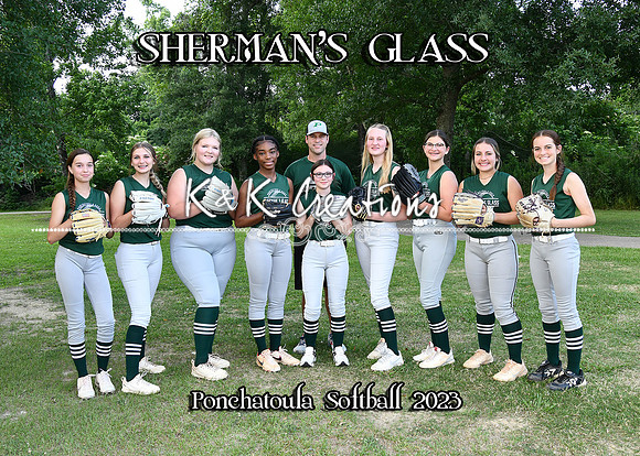 5X7 SHERMANS GLASS TEAM