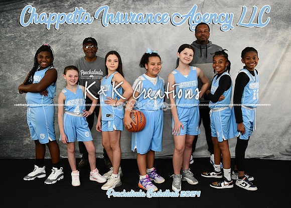 5X7 GIRLS CHAPPETTA INS AGENCY TEAM