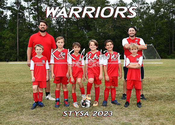 5x7 Warriors Team 910B