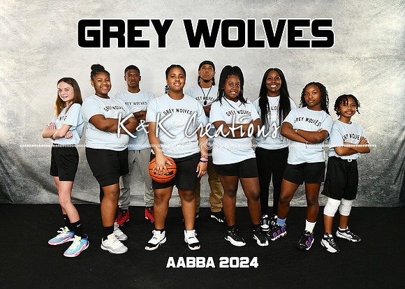 5X7 GREY WOLVES TEAM