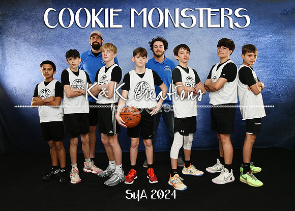 5X7N COOKIE MONSTERS TEAM