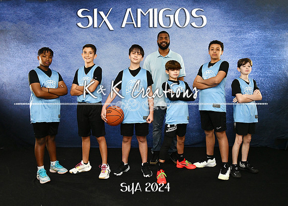 5X7 SIX AMIGOS TEAM