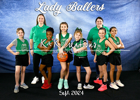 5x7 LADY BALLERS TEAM