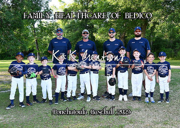 5X7 FAMILY HC OF BEDICO TEAM