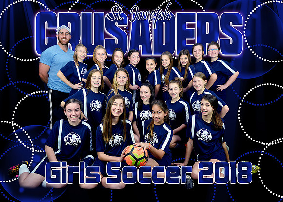 5X7 SJS SOCCER GIRLS WITH COACH